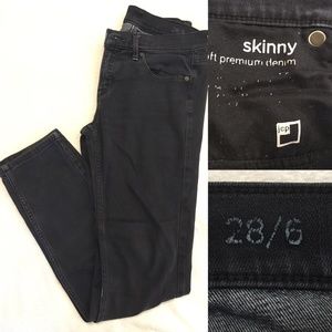 Super soft Black Denim Pants JC Penny Size 28/6